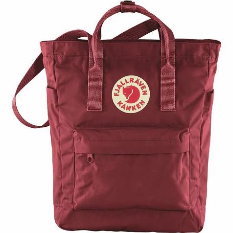 Fjallraven Women Kånken Totepack Shoulder Bag Dark Red PH22007 Philippines